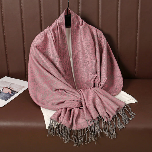 Bufanda Étnica Invernal con Borlas - Abrigo Cálido y Elegante - Image 27