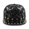 Gorra Punk Hip Hop Cuero X Cuero Visera Plana Unisex