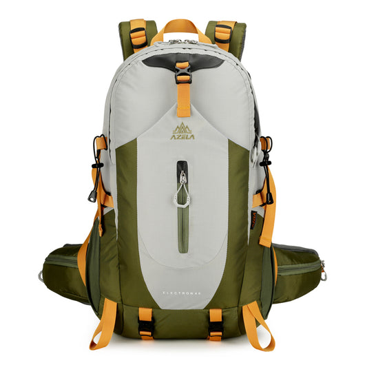 Mochila de Trekking AZELA Electron 40L - Blanco y Azul Marino para Senderismo y Viajes - Image 5