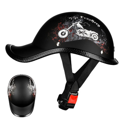 Casco Retro Eléctrico con Batería para Motocicleta - Protección de Seguridad Media - Image 6