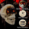 Calavera Flotante Animada con Sonido Realista para Halloween