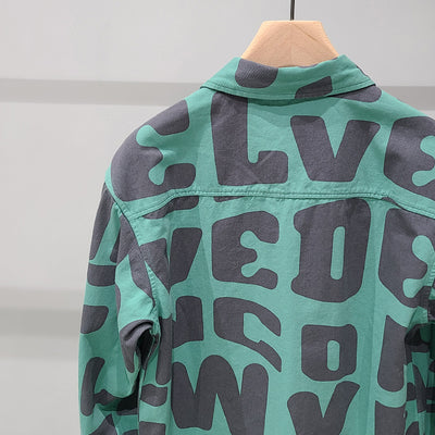 Chamarra de Algodón con Estampado de Letras para Hombre - Image 11