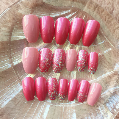 Uñas Postizas Bailarina Removibles con Diseño de Arte Nail - Image 3