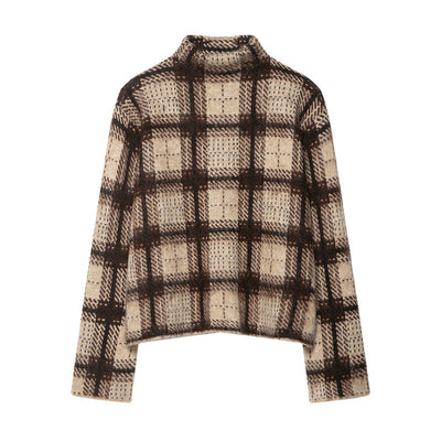 Suéter Cuadros Holgado con Textura Arenada para Mujer - Image 19