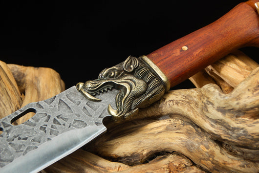 Cuchillos Artesanales Forjados a Mano para Cortar Leña - Image 7