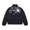 Chaqueta Acolchada Hombre con Cuello Alto y Estampado Telaraña