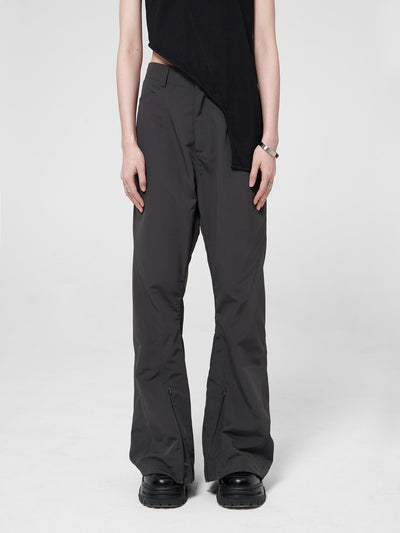 Pantalones Flare con Cierre Lineal para Mujer - Diseño Versátil Unisex - Image 5