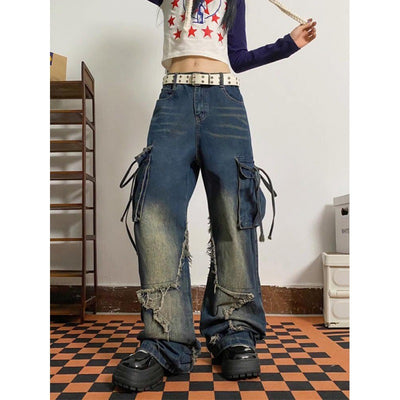 Jeans Desgastados Estilo American High Street - Diseño Urbano - Image 4