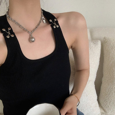 Top Musculosa con Hebillas Metálicas de Resorte - Image 7