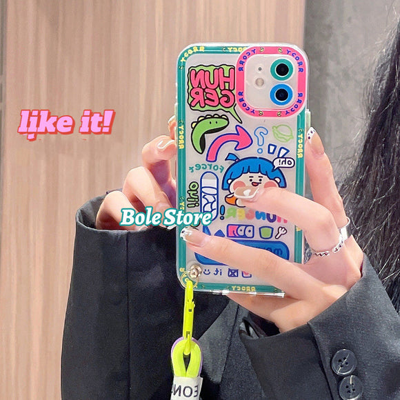 Funda de Silicona para Teléfono Graffiti Girls