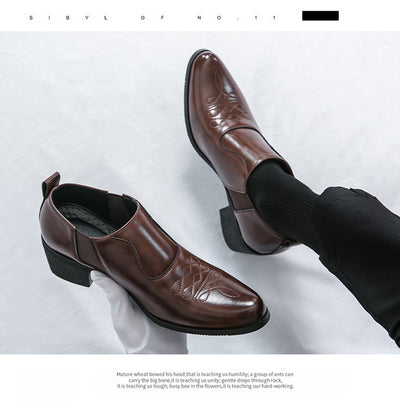 Zapatos Formales de Cuero para Hombre con Altura Aumentada - Image 13