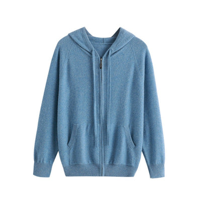 Cardigan Hoodie de Cachemira Tejida con Cierre - Hombre - Image 3