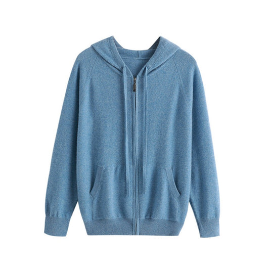 Cardigan Hoodie de Cachemira Tejida con Cierre - Hombre - Image 3