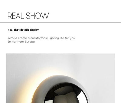 Lámpara Solar de Pared Estilo Nórdico Eclipse para Dormitorio - Image 22