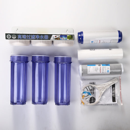 Purificador de Agua Doméstico Tres Etapas con Prefiltro Transparente de 10 Pulgadas - Image 8