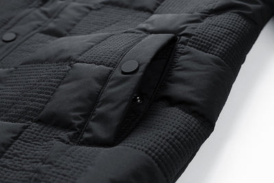 Chaqueta Acolchada de Algodón para Hombre - Estilo Business Casual con Cuello Polo - Image 22