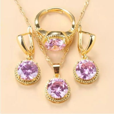 Conjunto de Joyas Elegantes: Aretes, Anillo y Collar - Image 7