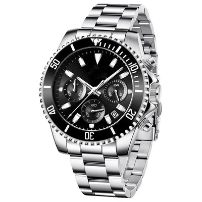 Reloj Deportivo de Acero Inoxidable con Luz Nocturna y Resistencia al Agua - Image 7