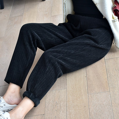 Pantalones de Terciopelo Mink Gruesos y Cálidos para Mujer - Image 12