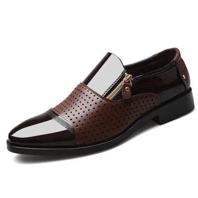 Zapatos de Cuero para Hombre Ejecutivos Transpirables con Diseño Perforado - Image 8