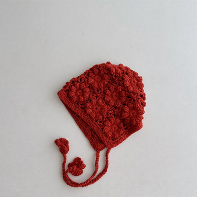 Gorro de Lana con Orejeras y Cordones Transpirables para Niña