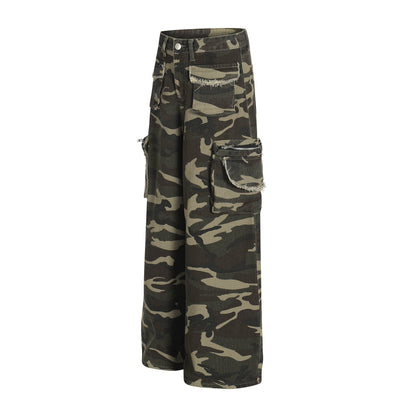 Pantalones de Trabajo Camuflaje Algodón Corte Recto para Hombre - Image 3
