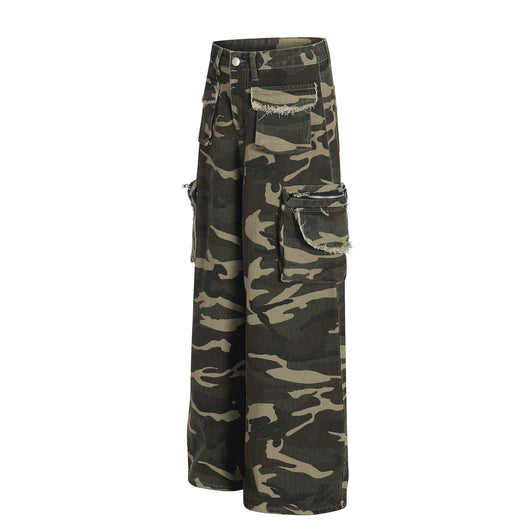 Pantalones de Trabajo Camuflaje Algodón Corte Recto para Hombre - Image 3
