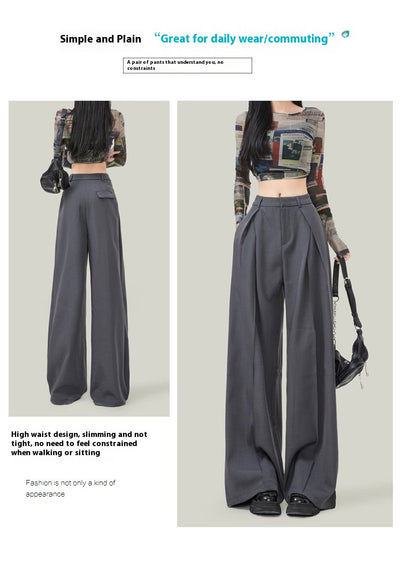 Pantalón Ancho de Tiro Alto Drapeado para Verano - Corte Petite - Image 22