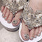 Uñas de Diamante Completo Plateadas