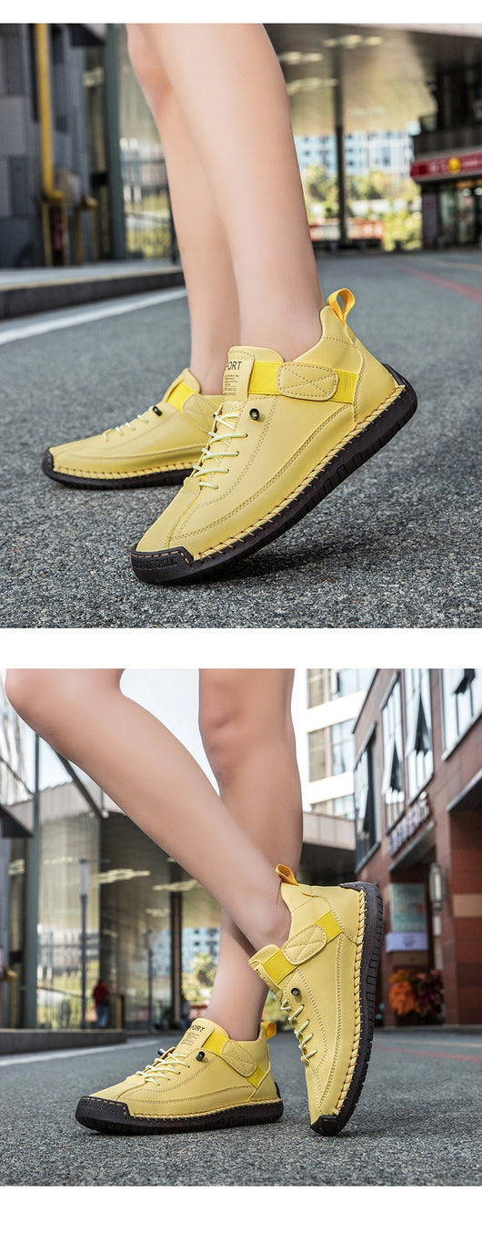 Zapatos Casuales de Otoño-Invierno para Hombre con Suela Plana y Costura a Mano - Image 31