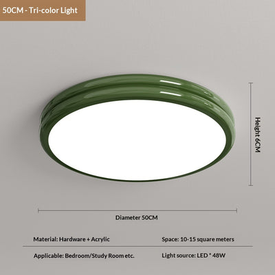 Lámpara de Techo Ultrafina Estilo Crema para Recámara Principal - Image 12