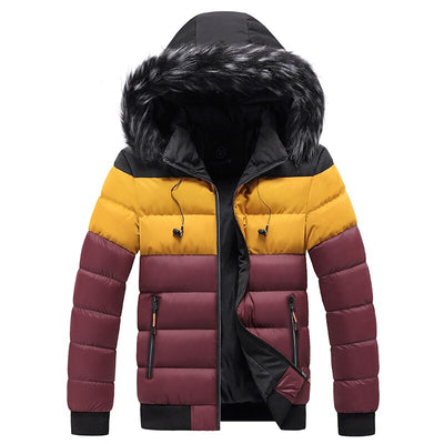 Chaqueta Acolchada Juvenil con Parches de Colores