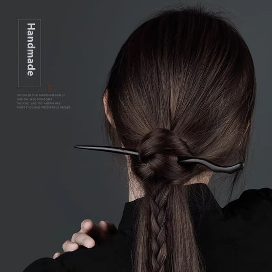 Pasador de Cabello Estilo Han Antiguo en Madera - Accesorio Tradicional Chino - Image 2