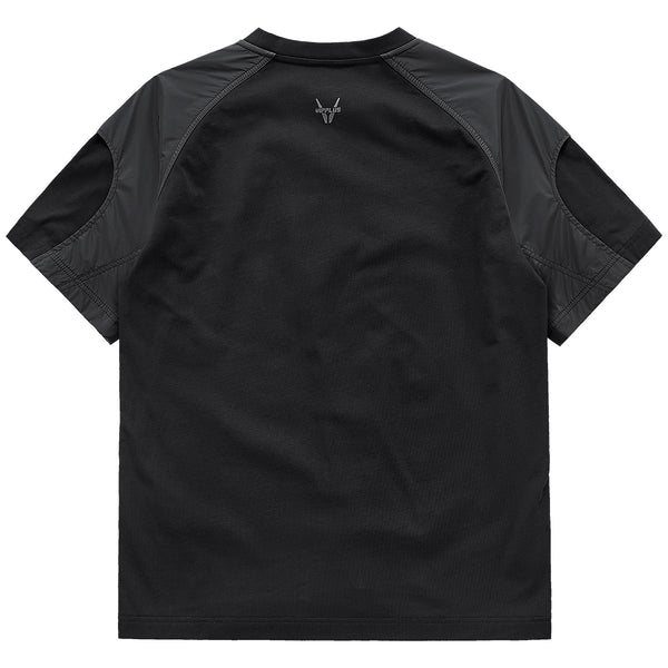 Playera Hombre Verano Diseño Patchwork Tejido Aguja Manga Corta