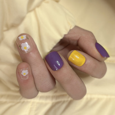 Uñas Postizas Almendradas Mate Brillante - Diseño Simple - Image 18
