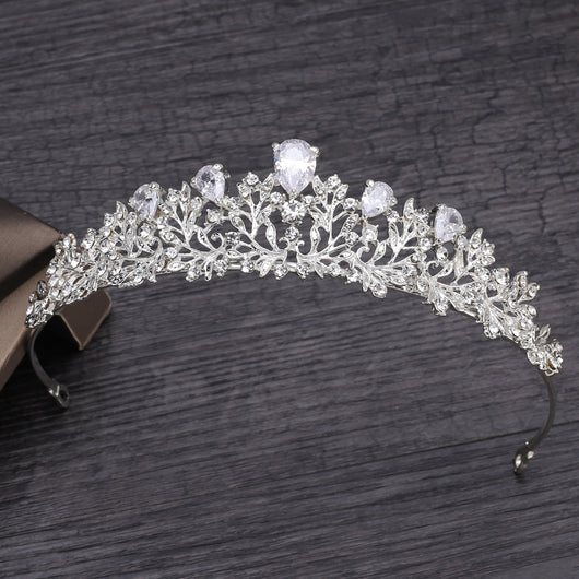 Tiara Nupcial de Cristal Diamante para Novia - Image 7