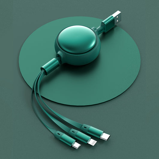 Cable USB 3 en 1 Retráctil - Micro USB, Type C y Lightning 2.4A - Image 6