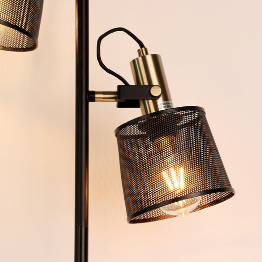 Lámpara de Pie Industrial Negra para Ambiente Hogar - Image 10