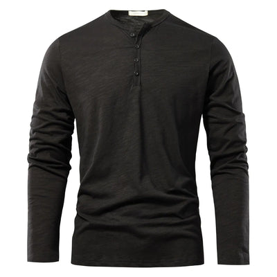 Camisa Casual de Algodón Manga Larga para Hombre - Image 8