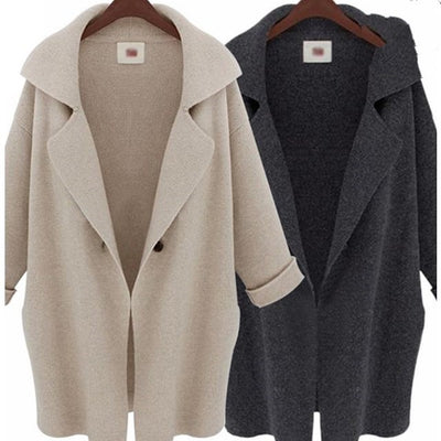 Cardigan Suelto de Otoño para Mujer - Abrigo Suéter Elegante - Image 7