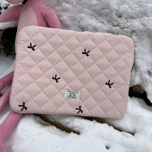 Bolsa Organizadora para Cuadernos con Bordado de Rombos y Moño - Image 20
