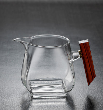 Jarra Dispensadora de Té Bodhi con Asa de Madera y Cristal Transparente - Image 2