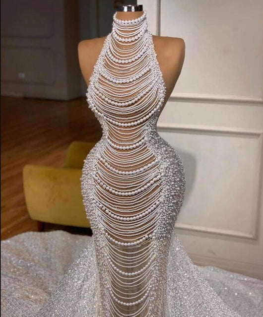 Vestido Elegante de Cintura Alta con Falda Tipo Sirena - Image 4