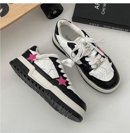 Zapatillas Deportivas Coreanas de Punta Redonda - Estilo Versátil y Elegante - Image 15