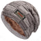 Gorro Tejido Abrigo con Forro Polar para Hombre - Ideal para Otoño e Invierno