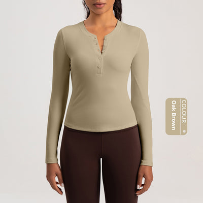 Playera Deportiva de Manga Larga para Yoga y Running - Image 11