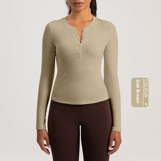 Playera Deportiva de Manga Larga para Yoga y Running - Image 11