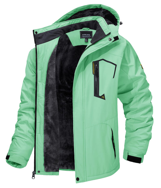 Chaqueta de Invierno Impermeable con Gorro Desmontable - Image 2