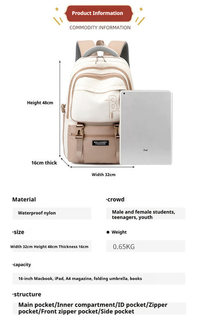 Mochila Escolar para Niñas de Primaria - Ligera y Resistente - Image 10