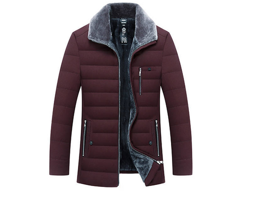 Chamarra Acolchada de Invierno para Hombre con Forro de Felpa - Image 3